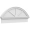 Ekena Millwork Segment Arch 3 Spoke Architectural Grade PVC Combination Pediment, 38"W x 16-3/8"H x 2-3/4"P PEDPC038X165SEG03 - alternate 1